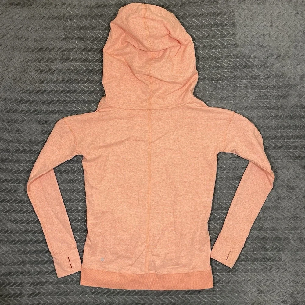 Lululemon Stress Less Hoodie 4 Double Pullover Cowl Neck Sweatshirt Athletic